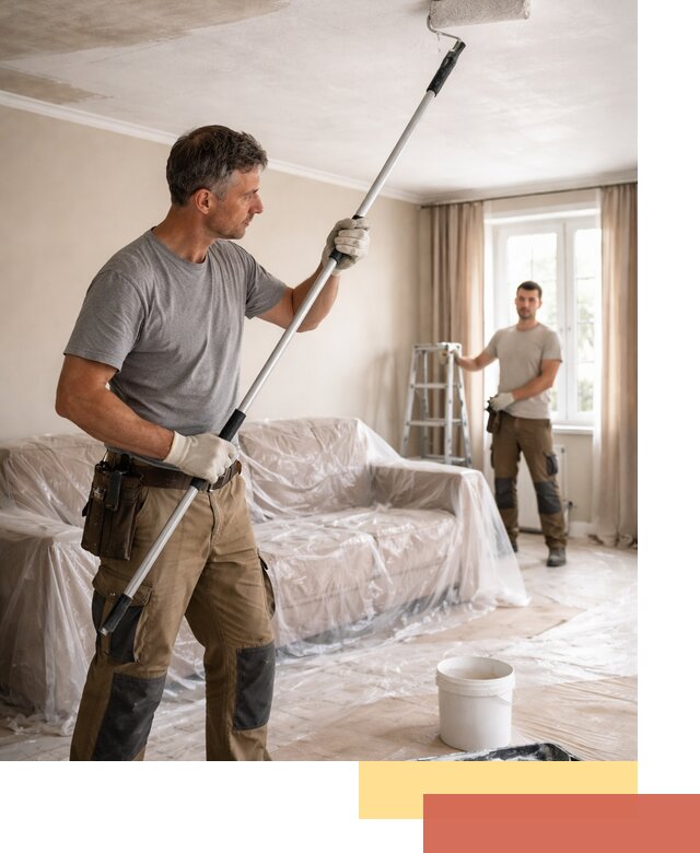 Грунтовка потолка в Михайловке — подготовка под покраску и отделку