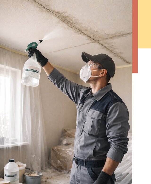 Антисептическая обработка потолка в Михайловке от 2542 руб. | ОТДЕЛОЧНИК-Мхл