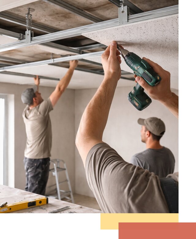 Монтаж акустического потолка в Михайловке под ключ