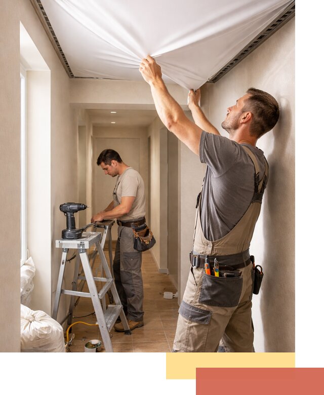 Монтаж натяжного потолка в прихожей в Михайловке