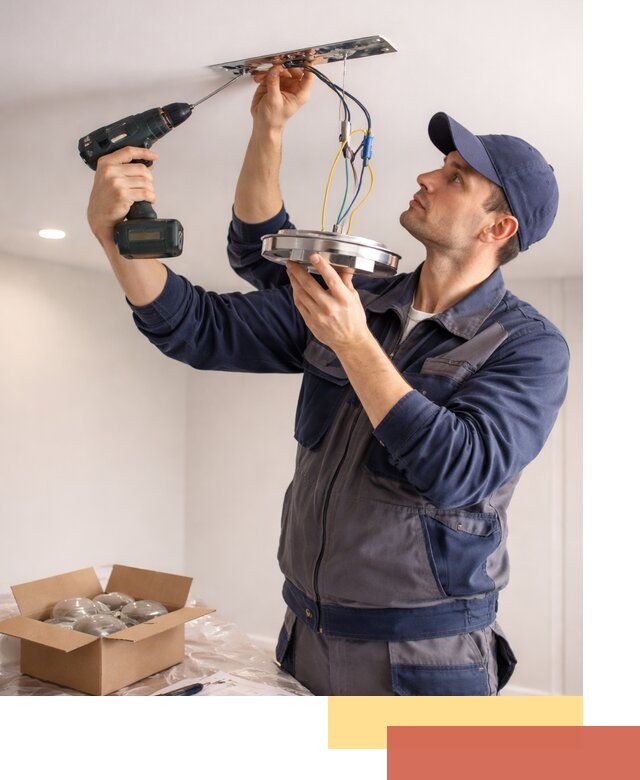 Установка люстры в натяжной потолок в Михайловке