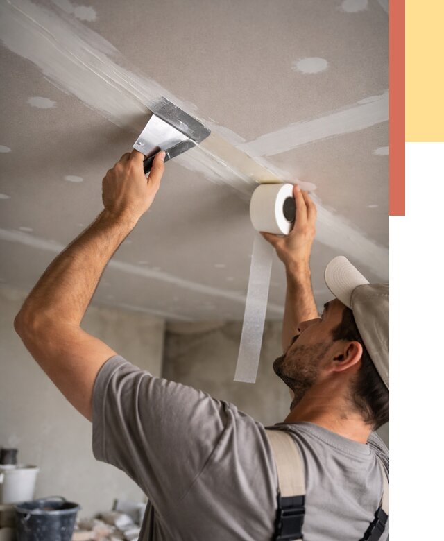 Обработка швов потолка ГКЛ в Михайловке от 7625 руб. под ключ | ОТДЕЛОЧНИК-Мхл