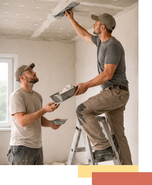 Шпаклевка потолка из гипсокартона в Михайловке качественно и быстро