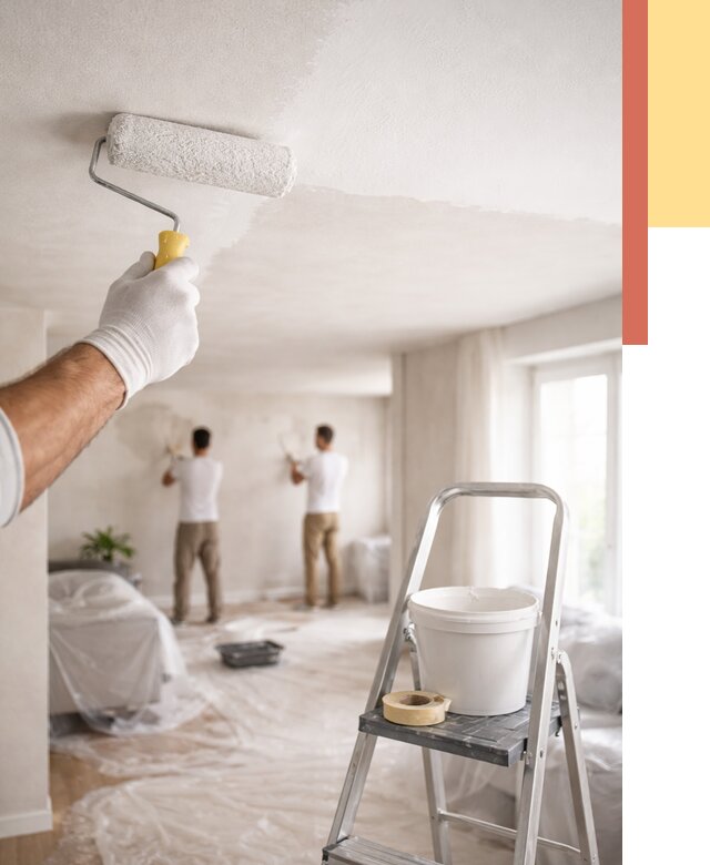 Покраска потолка акриловой краской в Михайловке от 2542 руб. | ОТДЕЛОЧНИК-Мхл