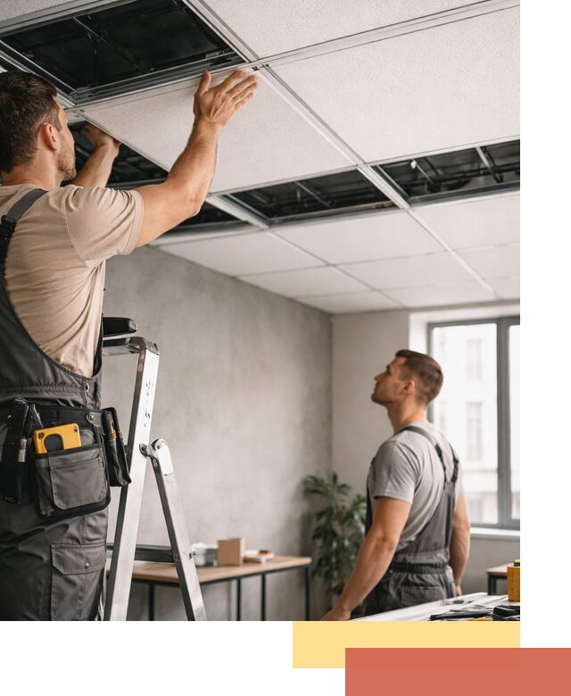 Монтаж потолочной плитки в Михайловке качественно и в срок