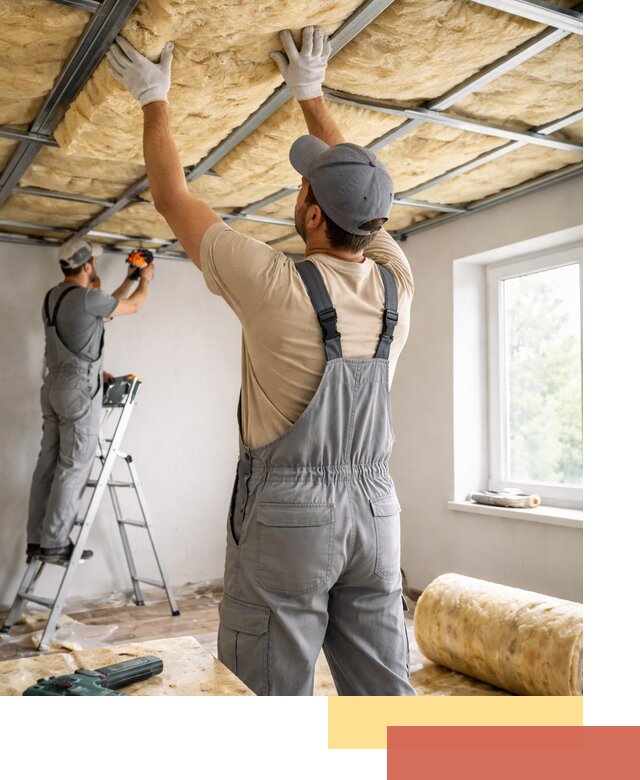 Утепление потолка под ключ в Михайловке качественно и быстро