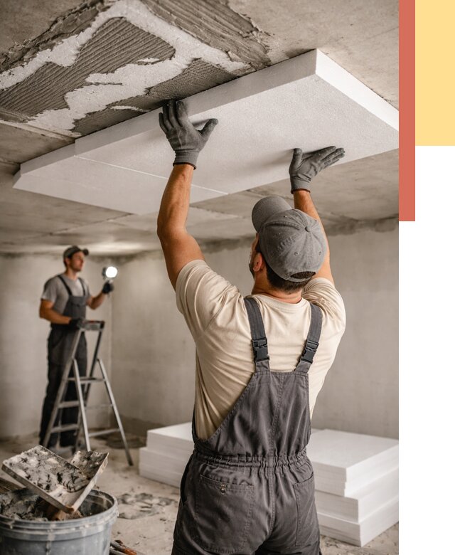 Утепление потолка пенопластом в Михайловке от 4575 руб/м2 — недорого и быстро | ОТДЕЛОЧНИК-Мхл