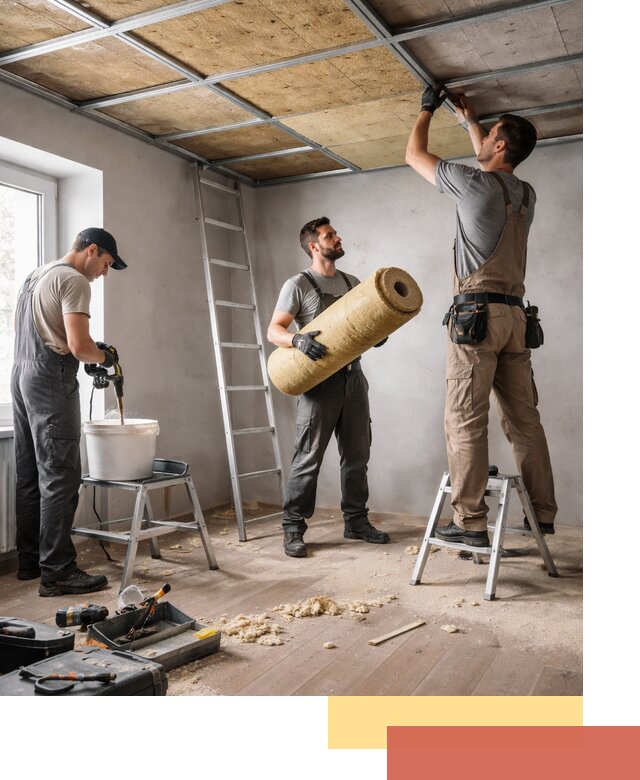 Шумоизоляция потолка в Михайловке: профессиональный монтаж и отделка